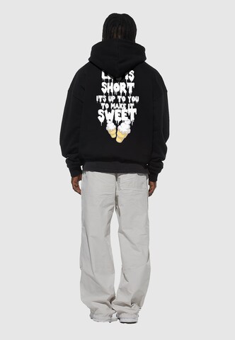 Lost Youth Sweatshirt 'Life Is Sweet' in Black