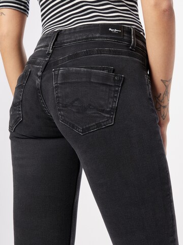 Coupe slim Jean 'SATURN' Pepe Jeans en noir