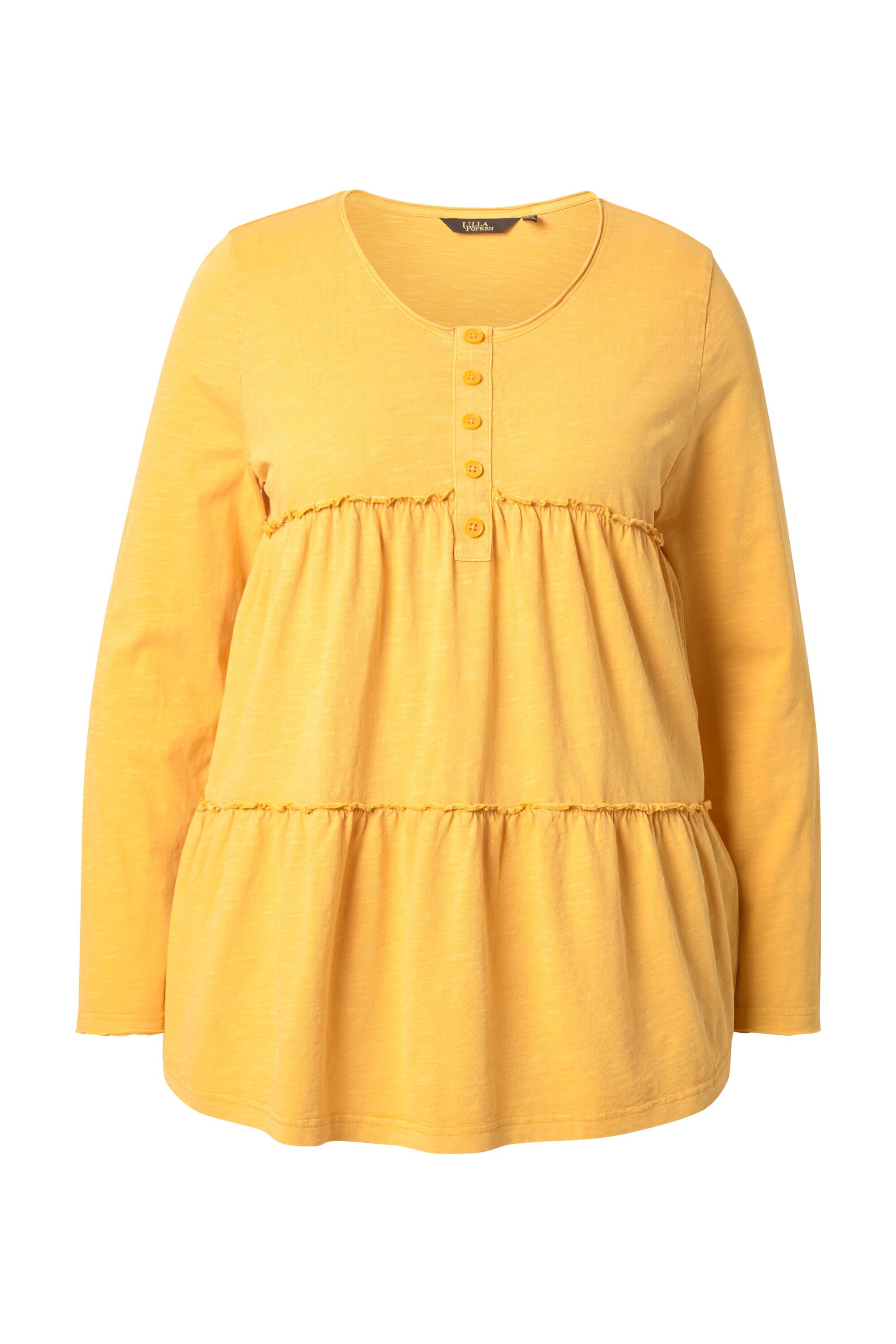 Ulla Popken Shirt in Gelb: Vorderseite