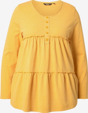 Ulla Popken Shirt in Geel: voorkant