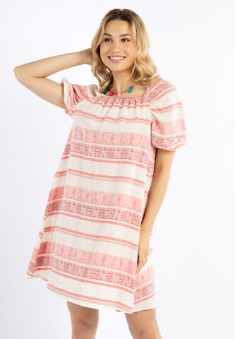 IZIA Summer Dress in Pink: front