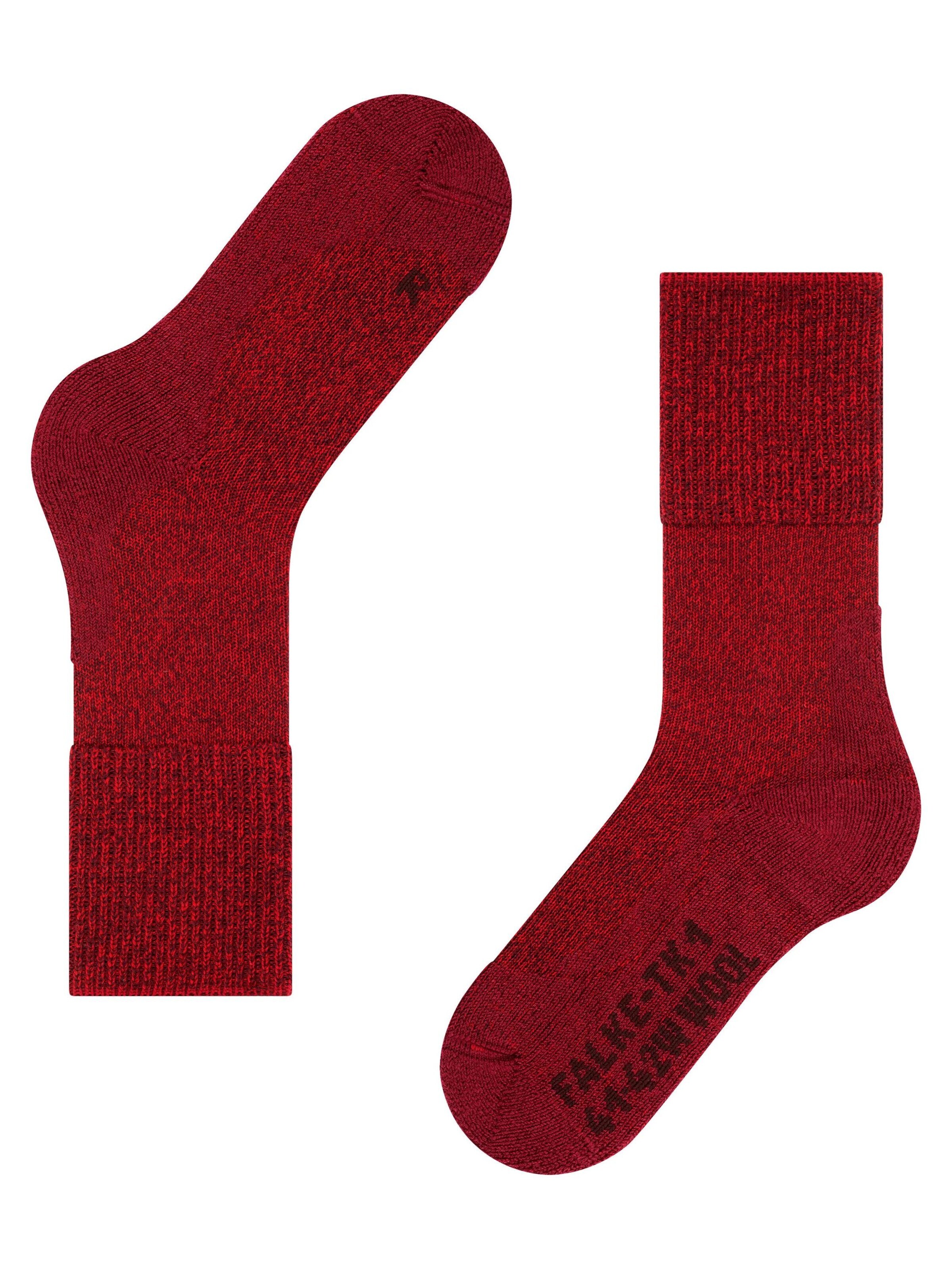 FALKE Athletic Socks 'TK1 Adventure Wool' in Red