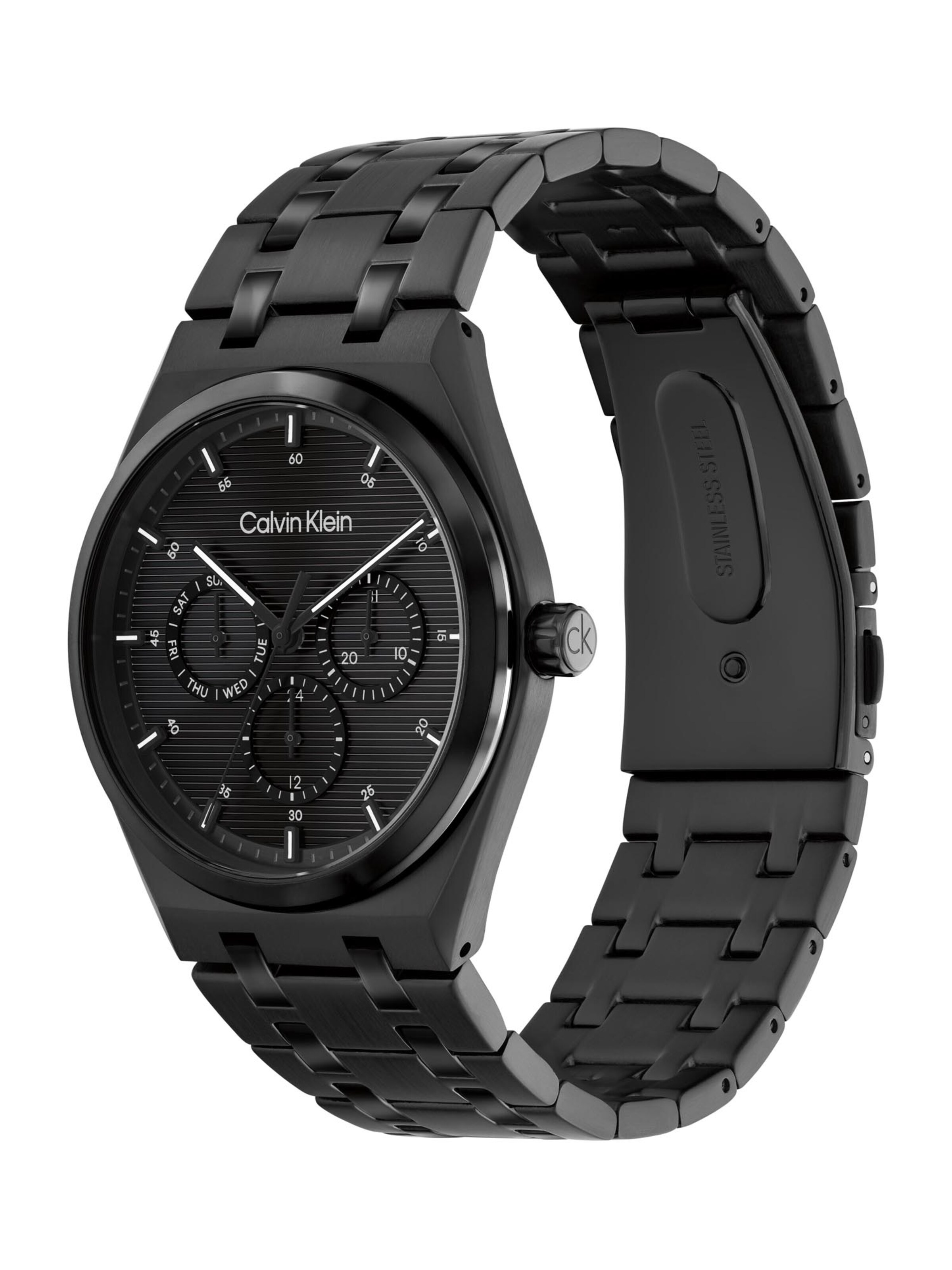 Calvin Klein Αναλογικό ρολόι 'Motion' σε μαύρο: μπροστά