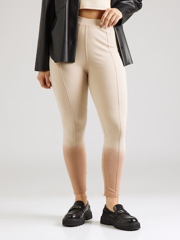 Skinny Leggings di Public Desire Curve in beige: frontale