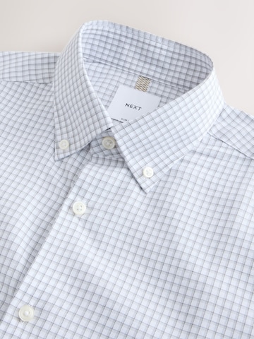 Next Regular fit Button Up Shirt in Grey