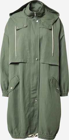 DRYKORN Přechodný kabát 'FAIRICE' – zelená: přední strana