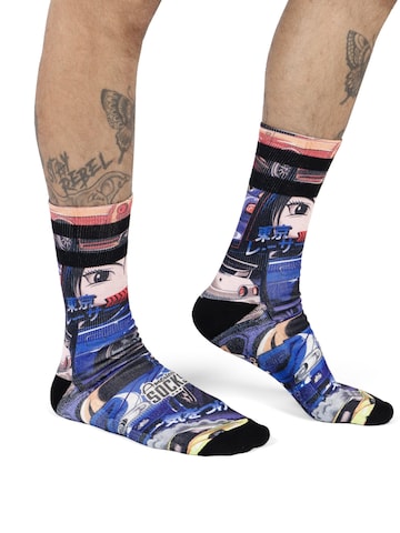 Chaussettes 'Tokyo Drift' American Socks en bleu