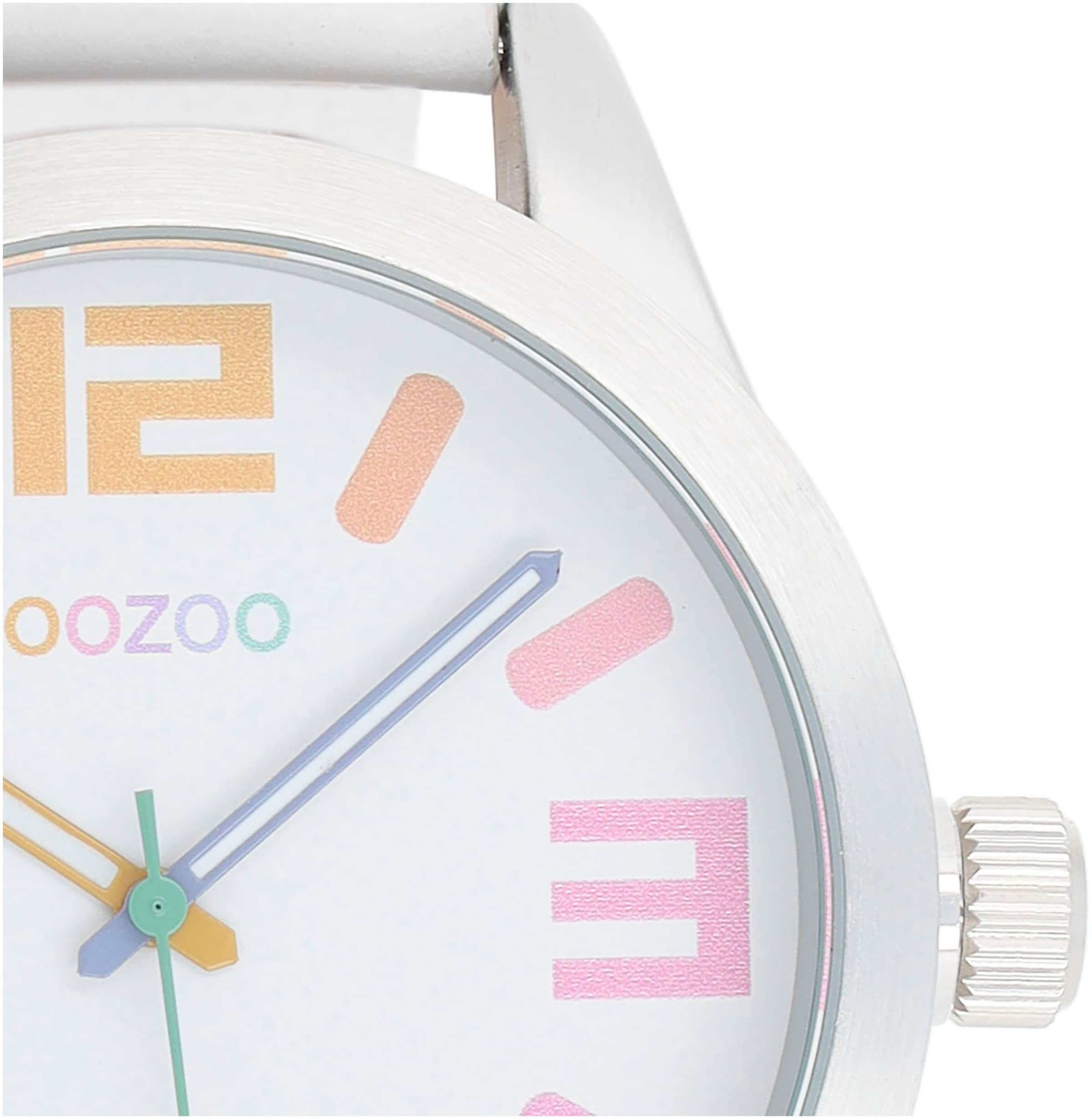 OOZOO Analog Watch in White