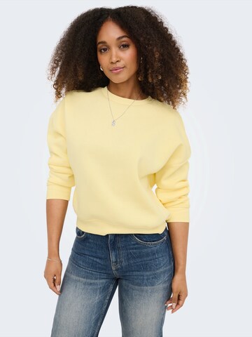 ONLY Sweatshirt in Yellow: front