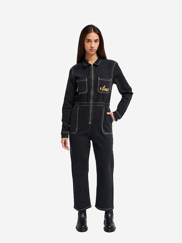 RVCA Jumpsuit in Schwarz: Vorderseite