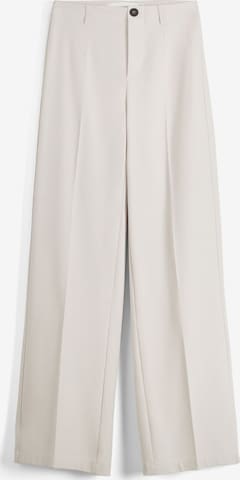 Bershka Pleated Pants in Grey: front