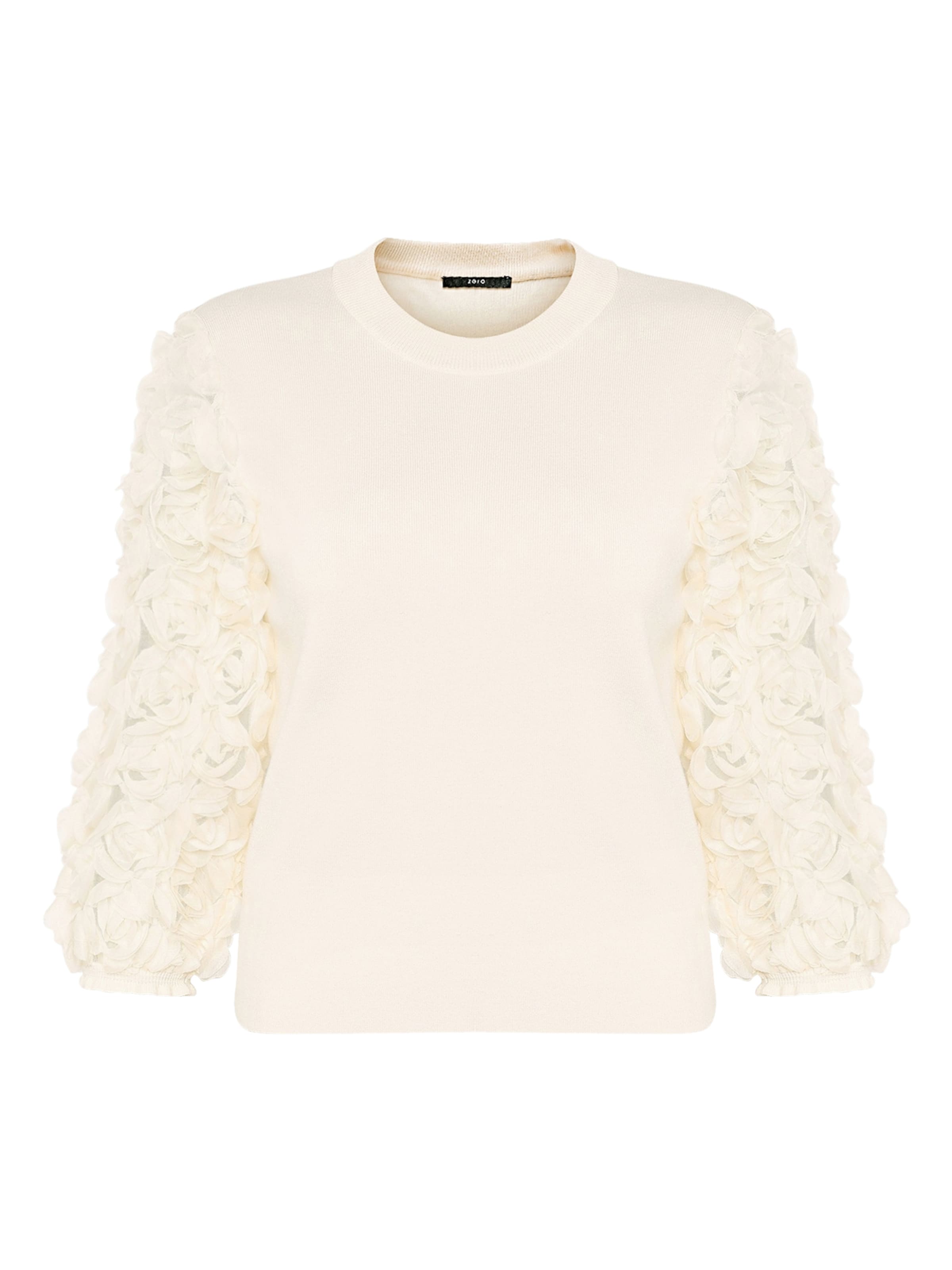 Pull-over zero en beige : devant