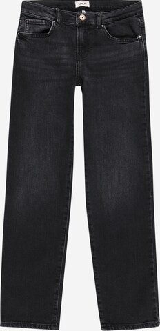 KIDS ONLY Wide leg Jeans 'Megan' in Zwart: voorkant