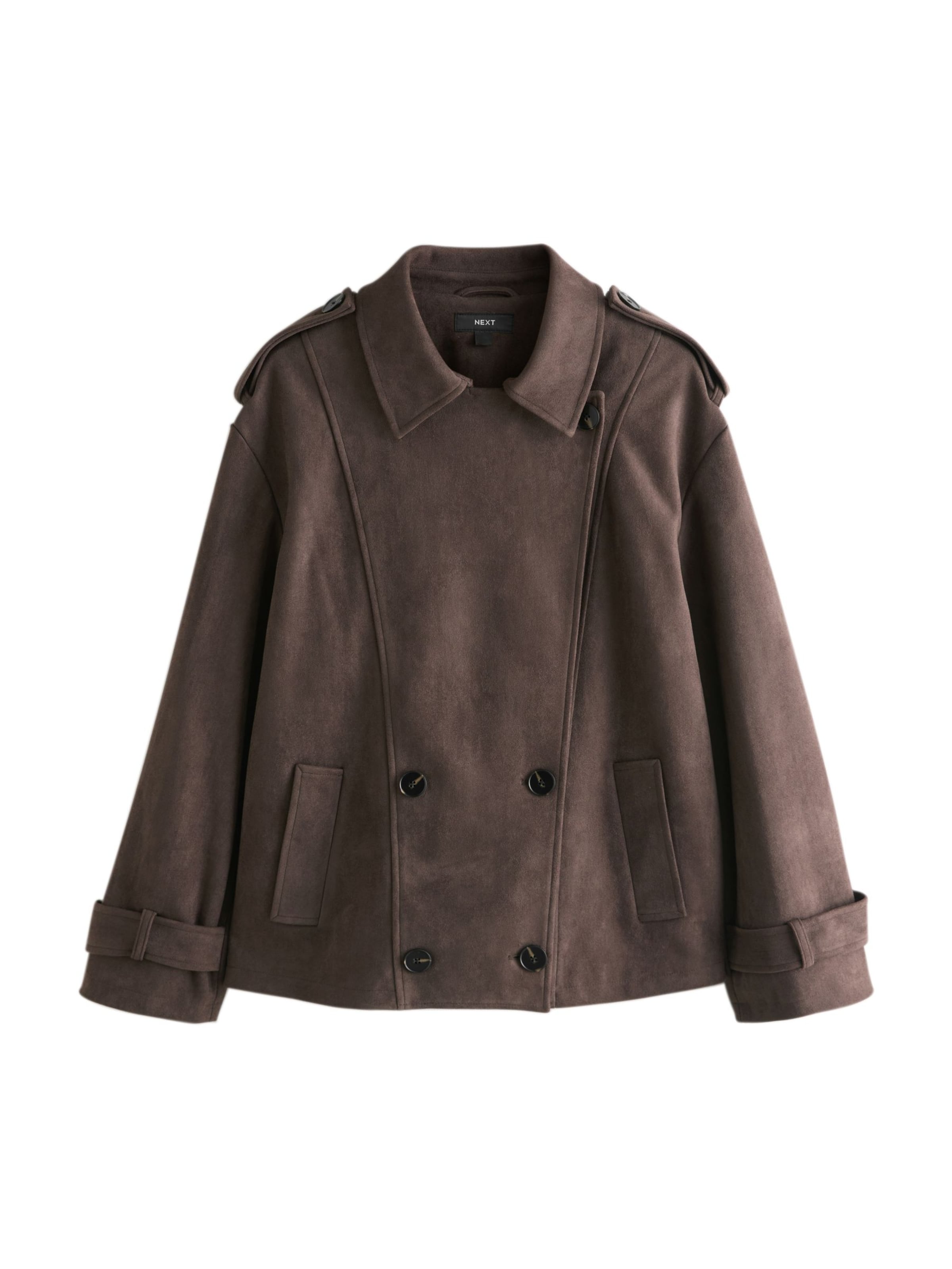 Next Övergångskappa i choklad, Produktvy