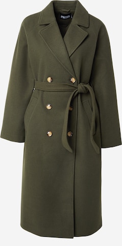 PIECES Prechodný kabát 'PCMARBEL' - Zelená: predná strana