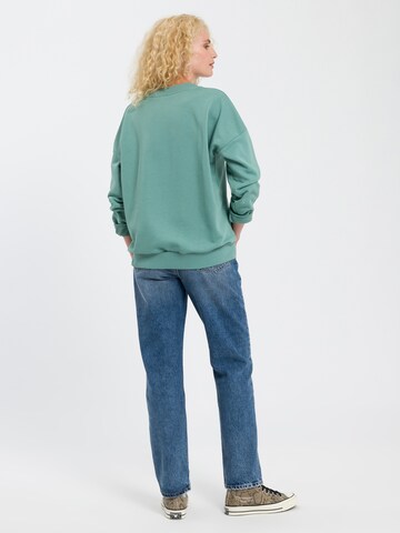 Cross Jeans Sweatshirt in Grün