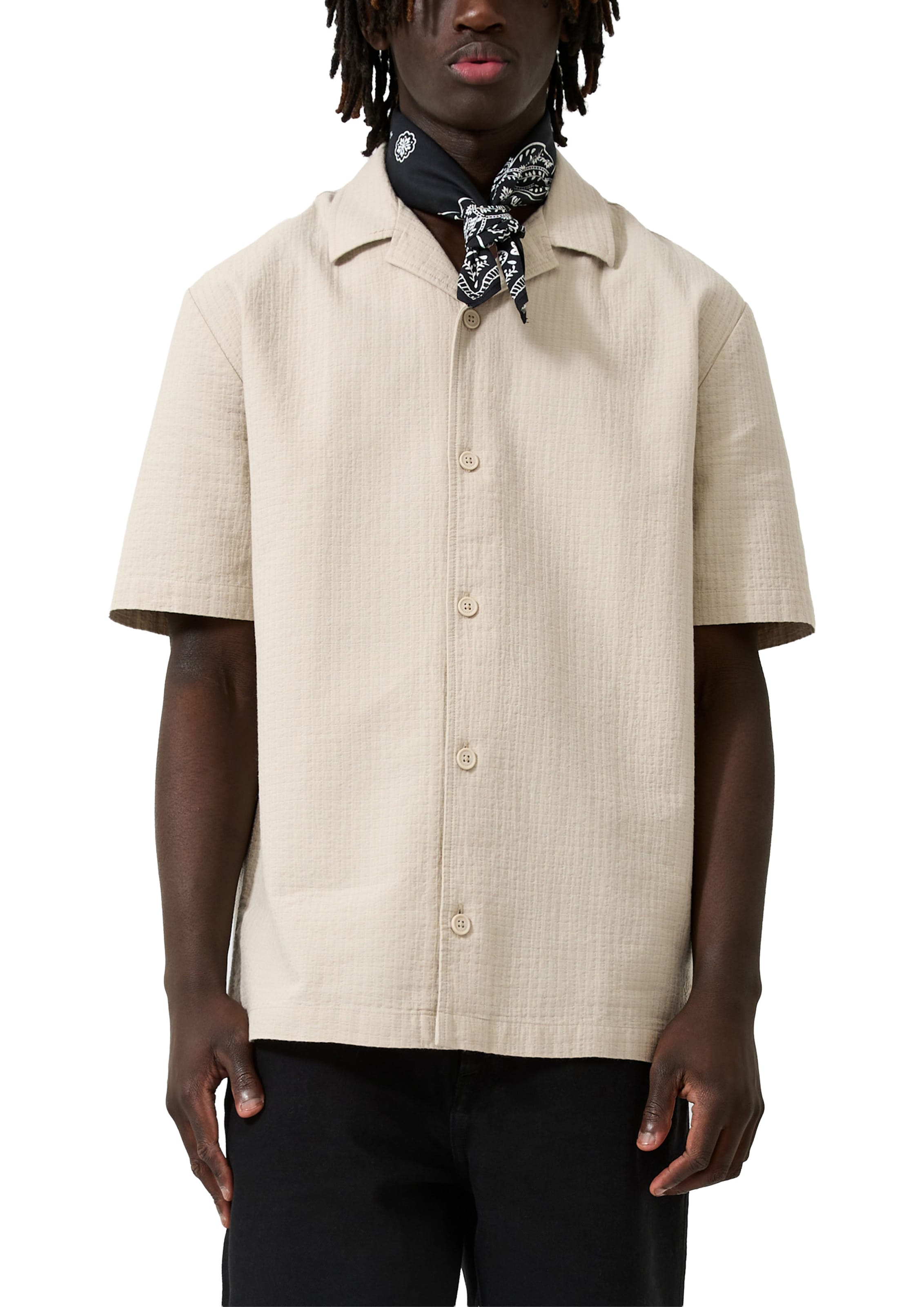 QS Regular Fit Hemd in Beige