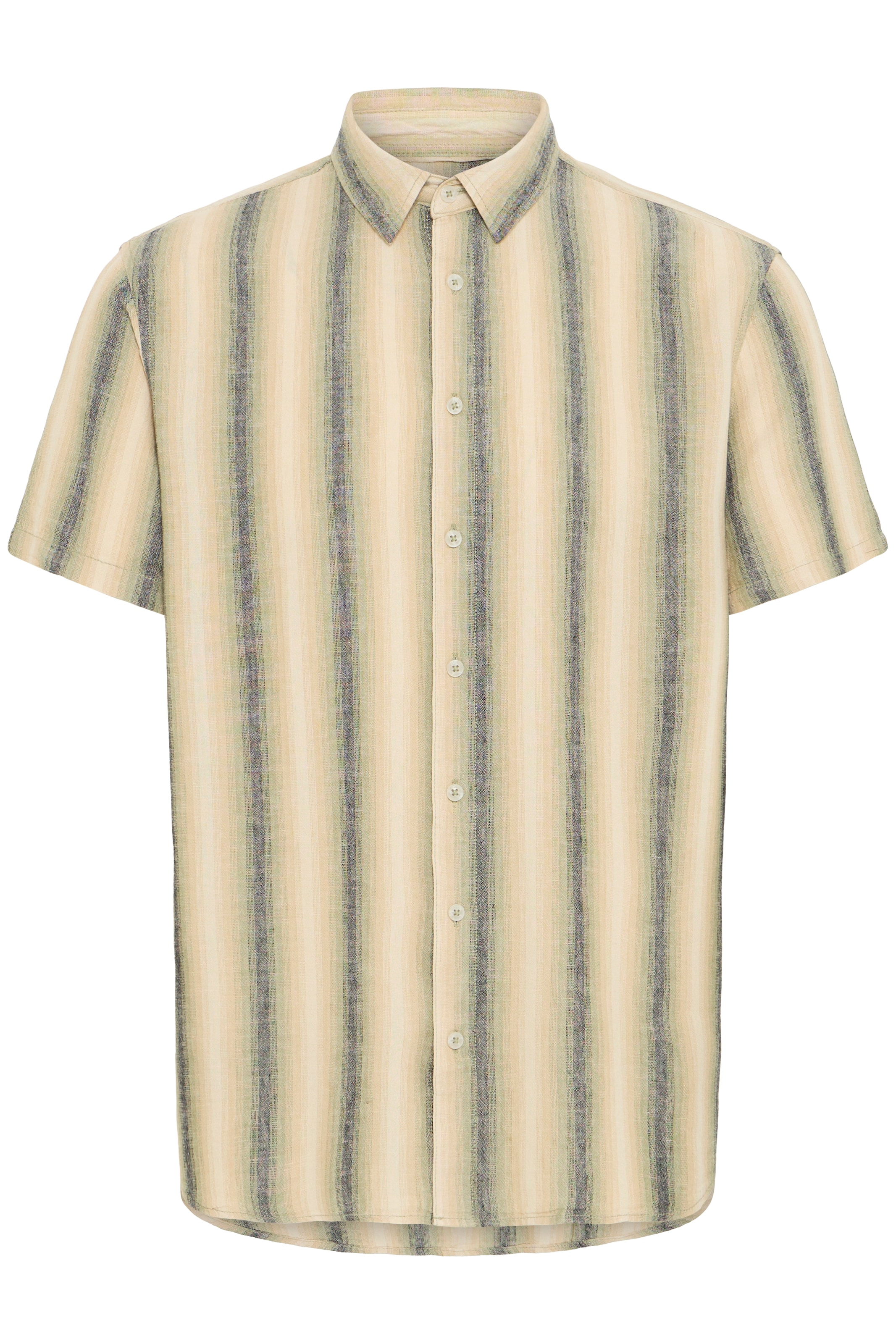 BLEND - Camisa ' BHBobby Linen Mix ' em verde: frente