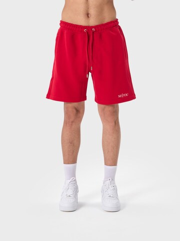 Ossy Homer Loose fit Workout Pants '450 GSM' in Red