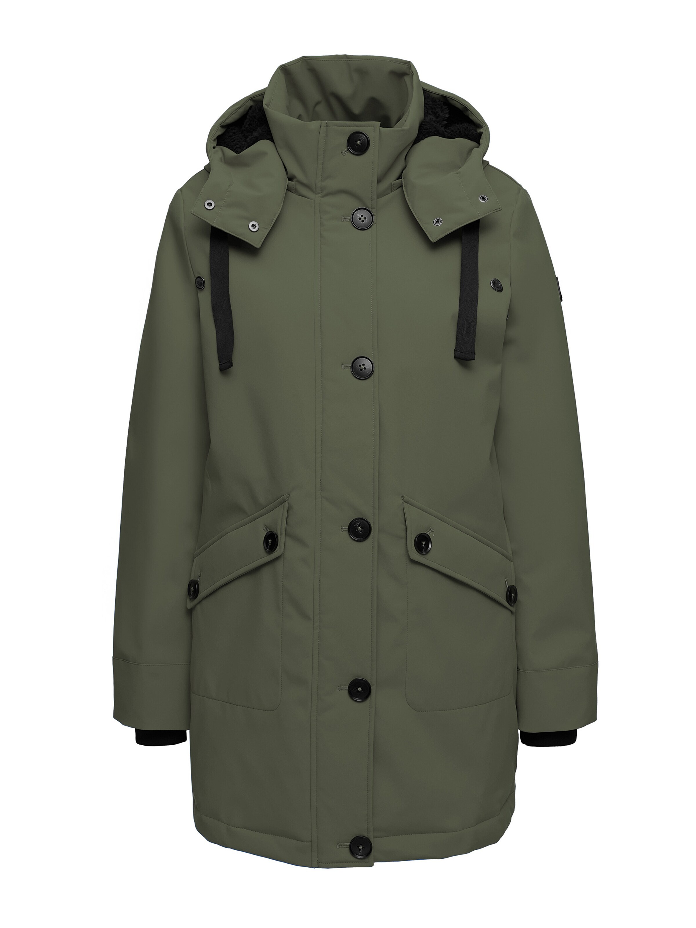 MANISA Winter Coat 'Regenjacke' in Green: front