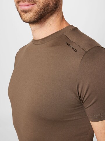 ENDURANCE Performance Shirt 'Hubend' in Brown