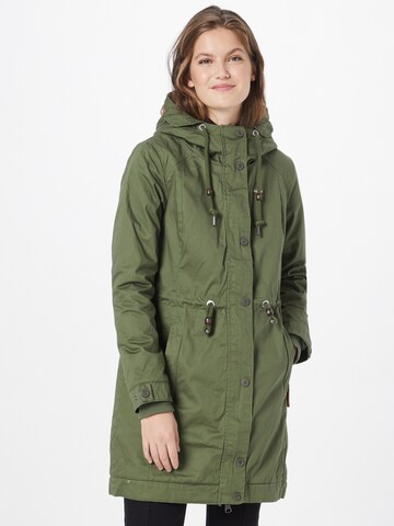 Ragwear Parka 'Aurorie Organic' in Grün: predná strana