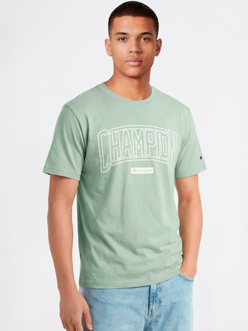 Champion Authentic Athletic Apparel Tričko - Zelená: predná strana