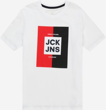 Jack & Jones Junior Shirt 'OSCAR' in Weiß: predná strana