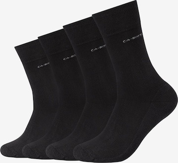 camano Socks in Black: front