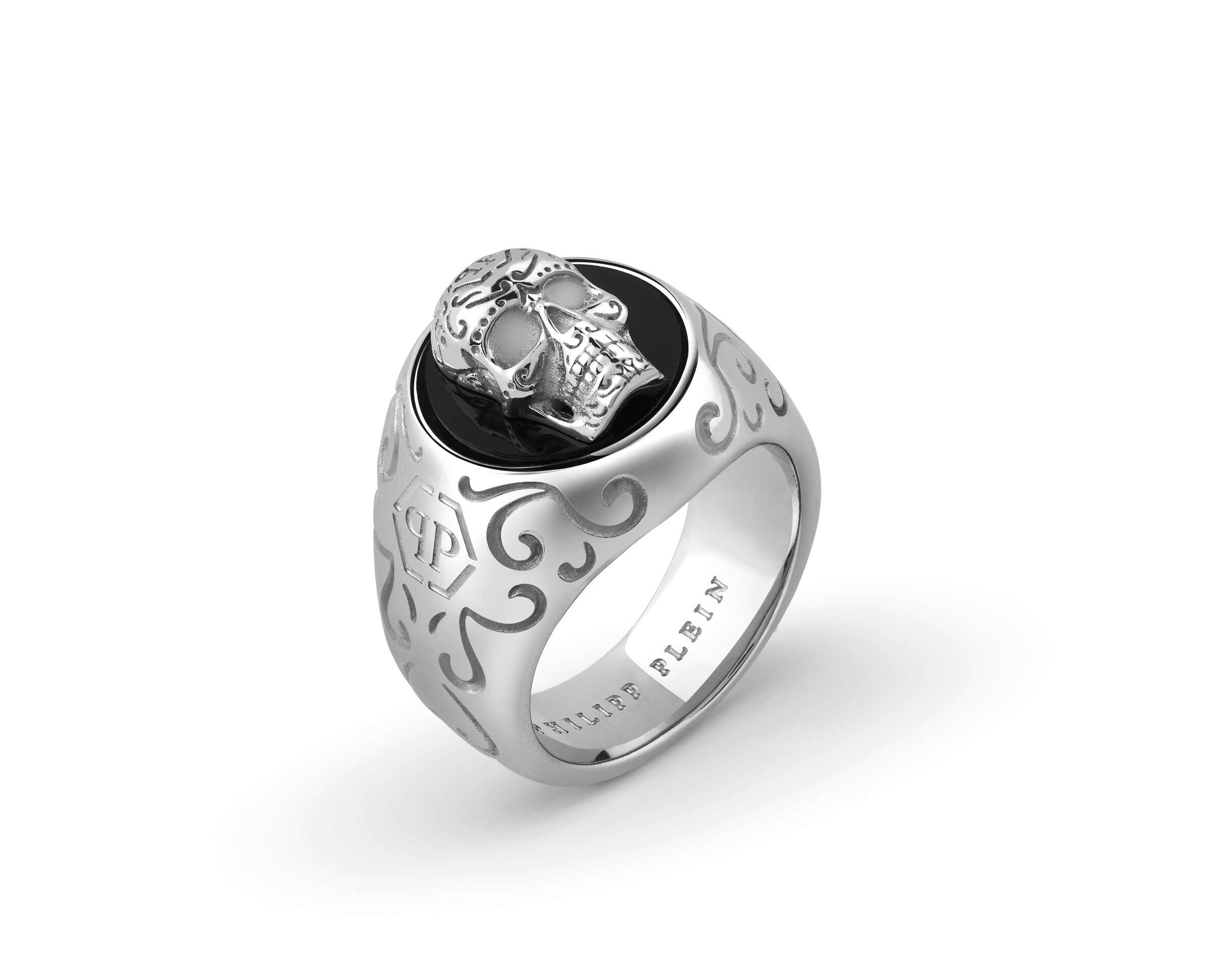 Philipp Plein Jewellery Ring 'Plein Elite' in Silber: Vorderseite