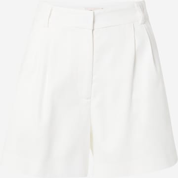NLY by Nelly Loose fit Pleat-front trousers in White: front