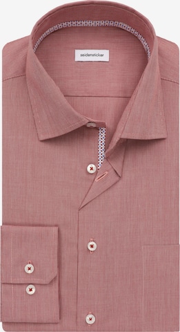 SEIDENSTICKER Regular fit Zakelijk overhemd 'Smart Essentials' in Rood