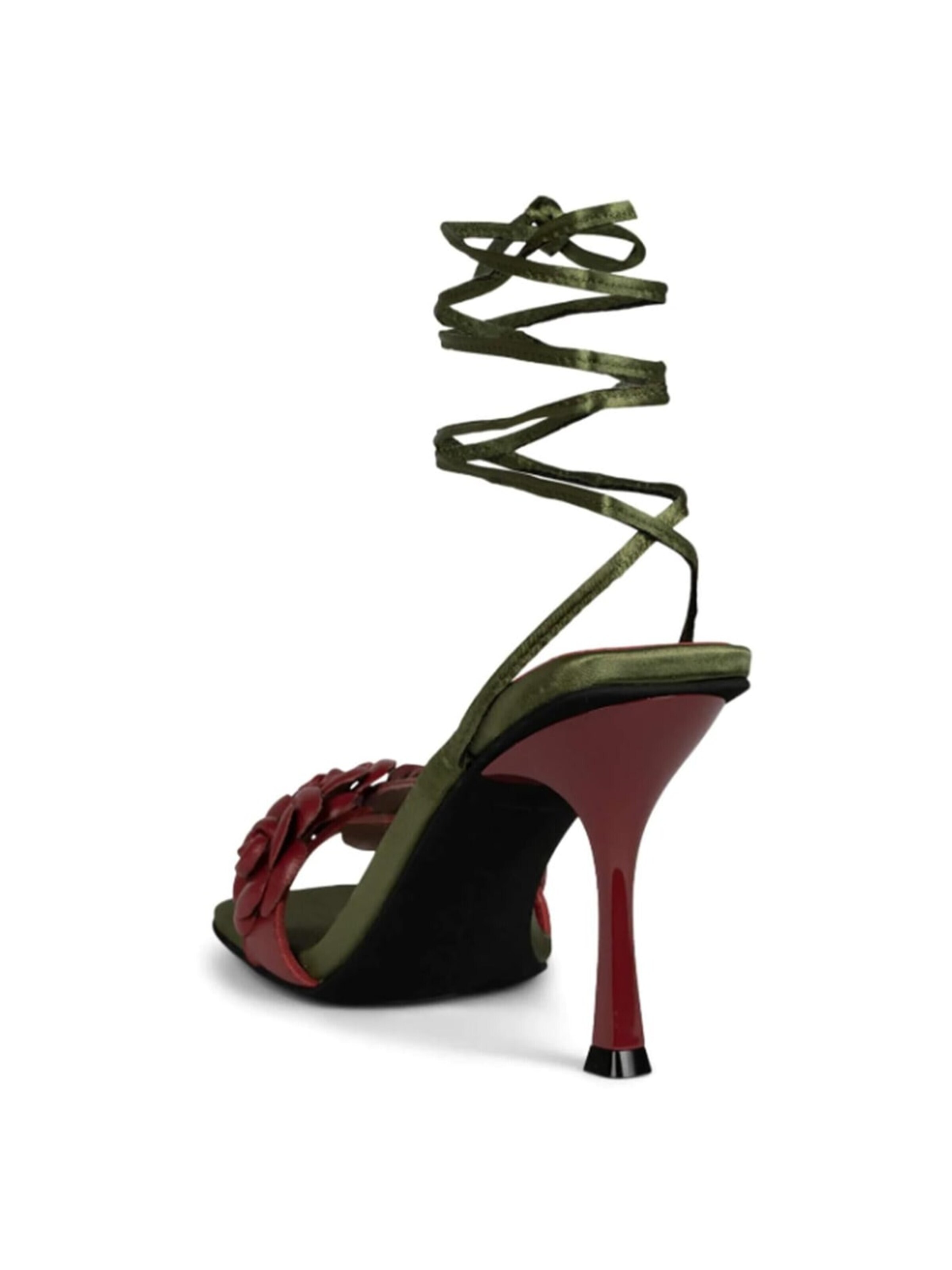 Jeffrey Campbell Sandaal 'W' Rozi Red Kid Leather Sandals' in Gemengde kleuren