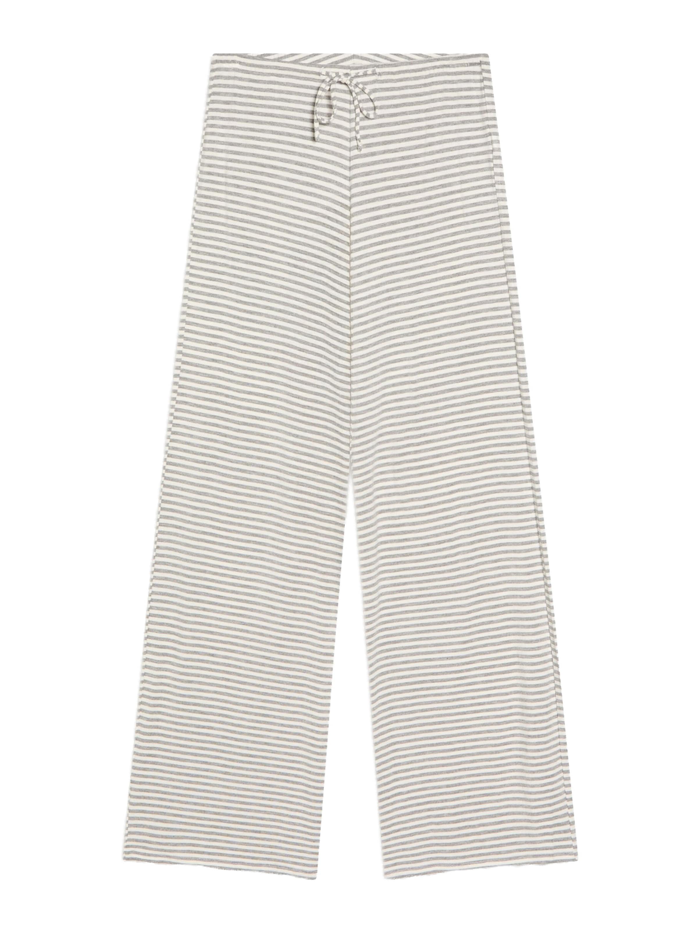 Bershka Wide Leg Hose in Grau: Vorderseite
