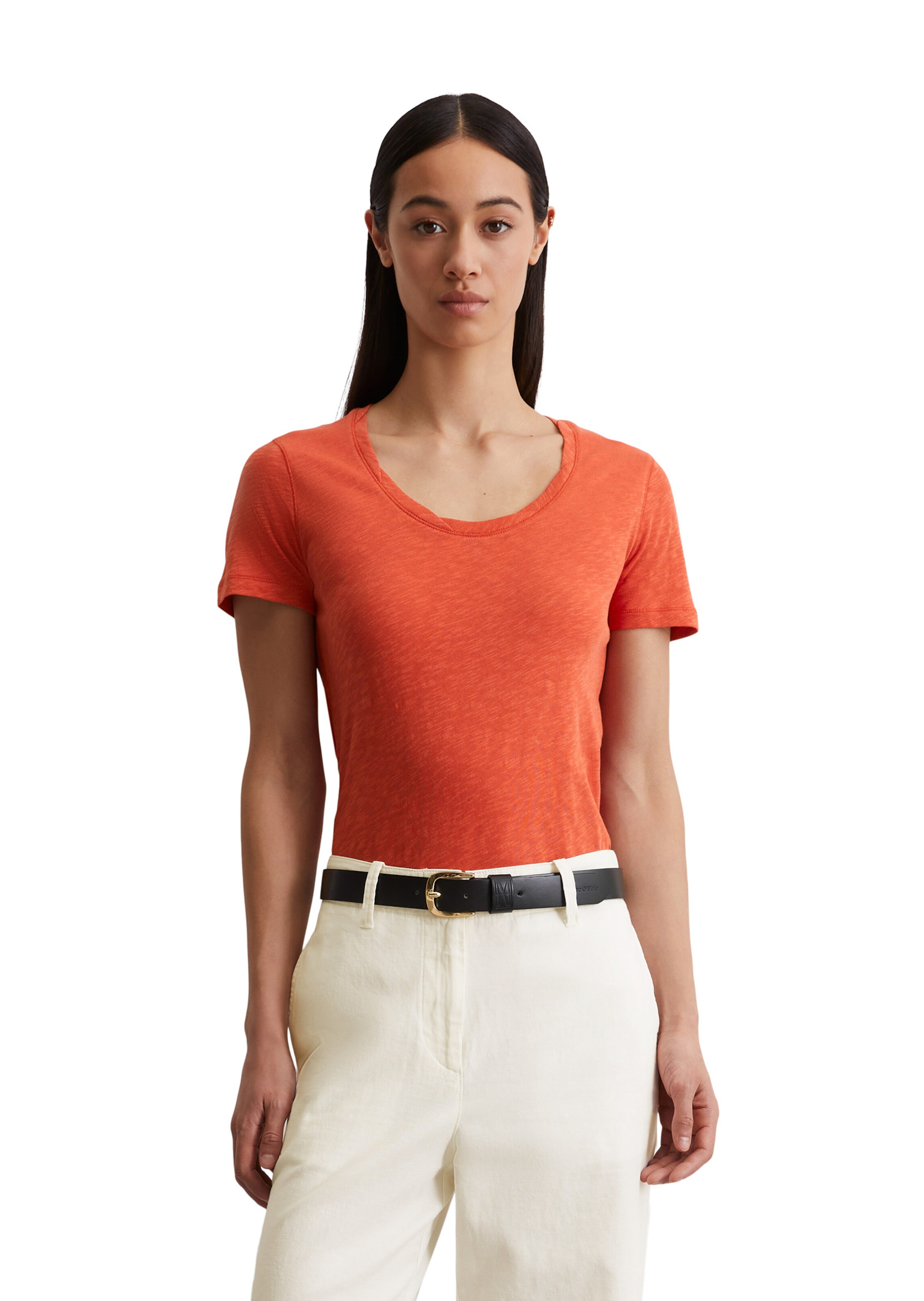 Maglietta di Marc O'Polo in arancione: frontale