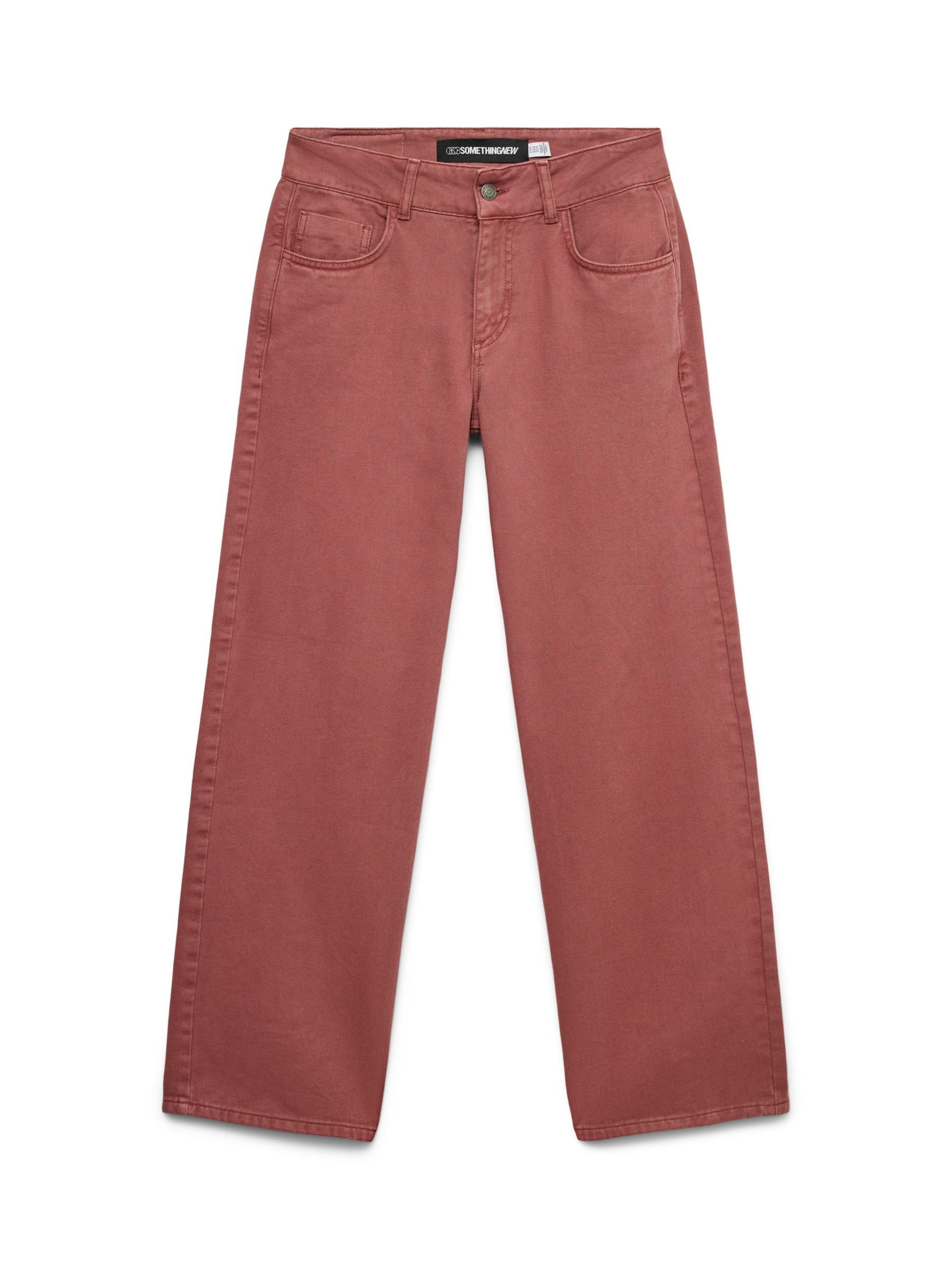 SOMETHINGNEW - Loosefit Vaquero 'Rancy' en marrón: frente