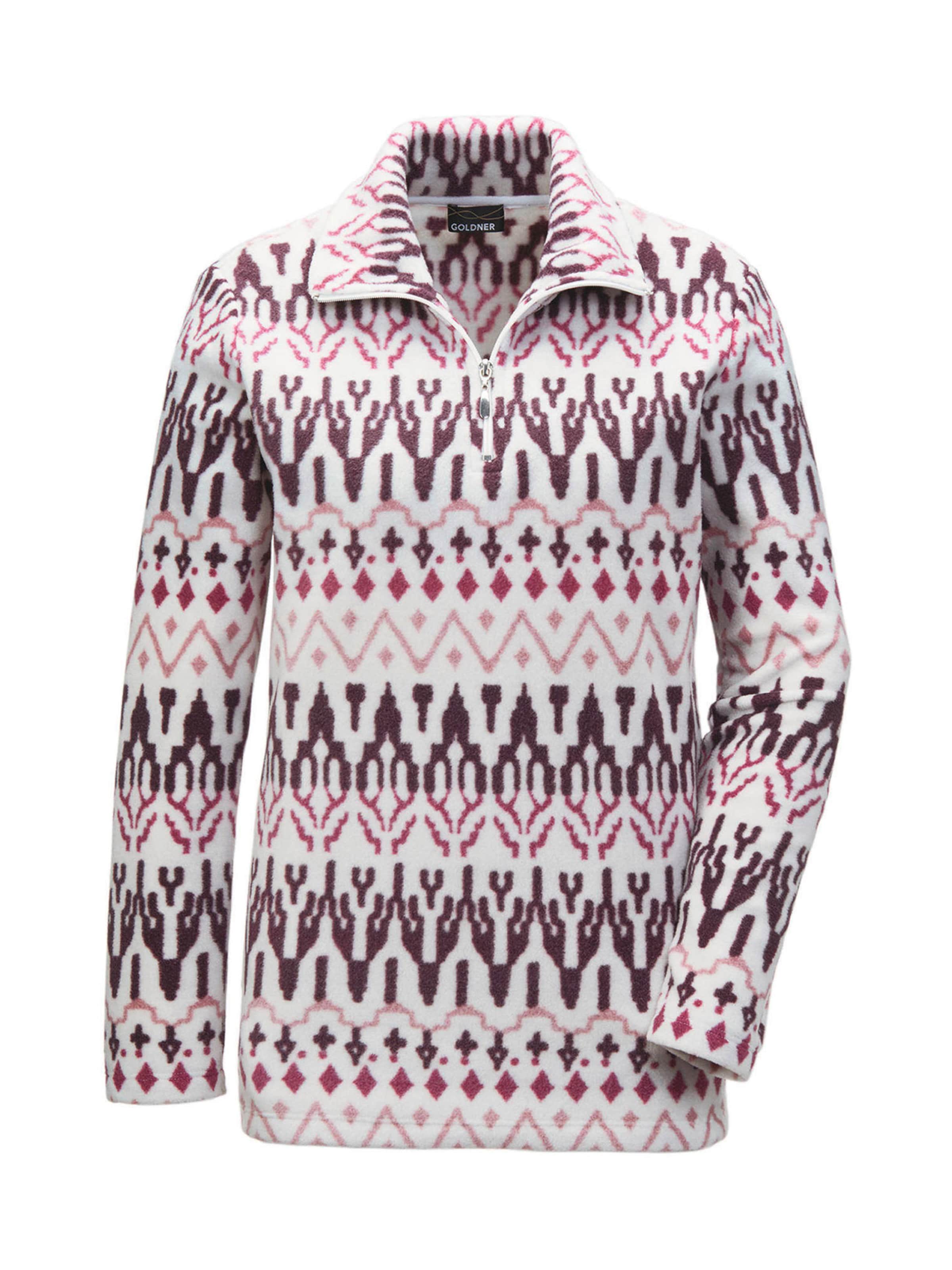 Goldner Pullover in Mischfarben: Vorderseite