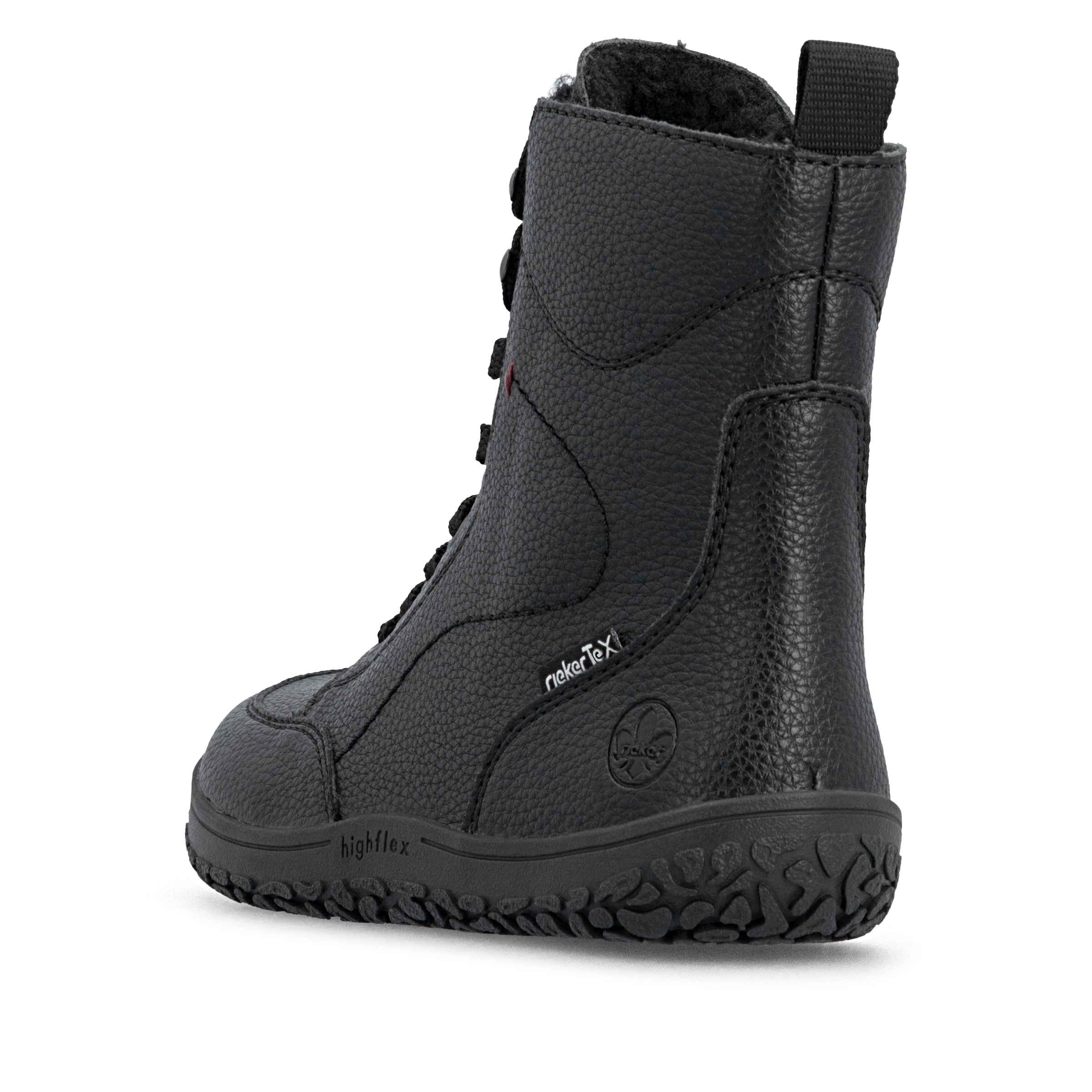 Bottines à lacets Rieker en noir