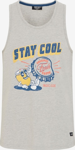 INDICODE JEANS Shirt 'Danis' in Grijs: voorkant