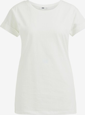 T-shirt WE Fashion en blanc : devant