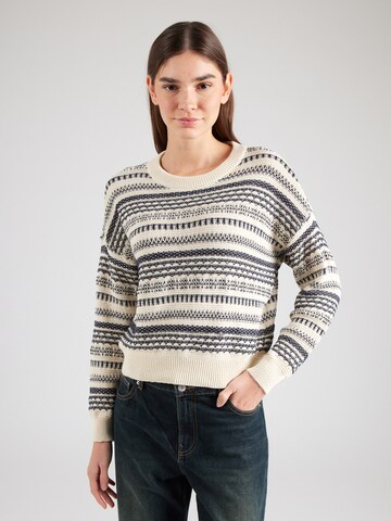smėlio VERO MODA Megztinis 'VMAMAZING': priekis