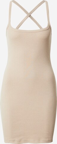 Misspap Dress in Beige: front