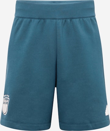 ADIDAS PERFORMANCE - Loosefit Calças de desporto 'Italy Travel' em azul: frente