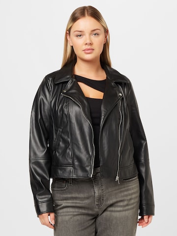 Vero Moda Curve Jacke 'Bella Anna' in Schwarz: predná strana