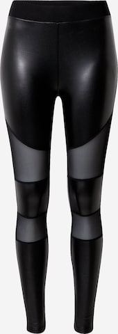 Urban Classics Skinny Leggings - fekete: elől