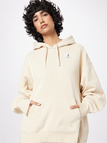 Sweat-shirt Jordan en beige : devant