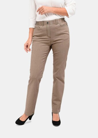 Regular Jean 'MARTHA' Goldner en beige : devant