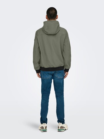 Veste mi-saison 'ONSBOWIE' Only & Sons en gris
