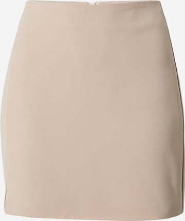 Nasty Gal Skirt 'Pelmet' in Beige: front