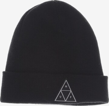HUF Hat & Cap in One size in Black: front